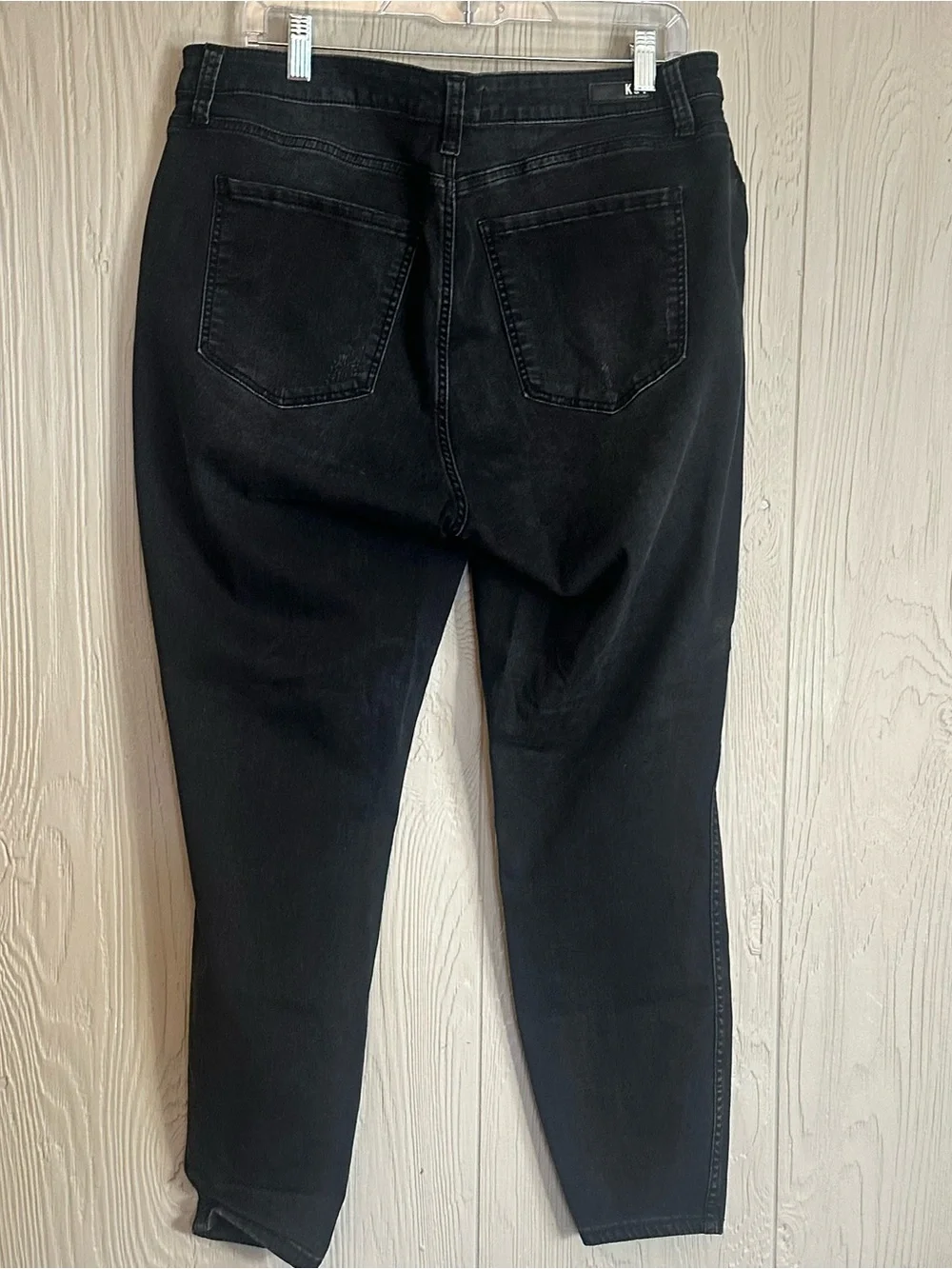 KUT from the Kloth Fab Ab Women's 14W Black High Rise Ankle Skinny Jeans